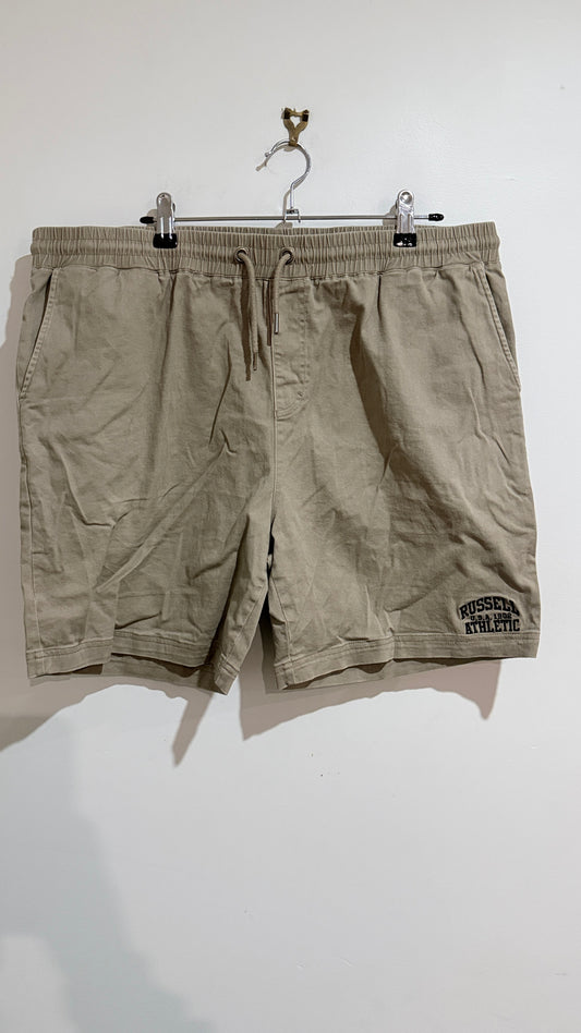 Russell Athletic Size 2XL Khaki Drawstring Shorts