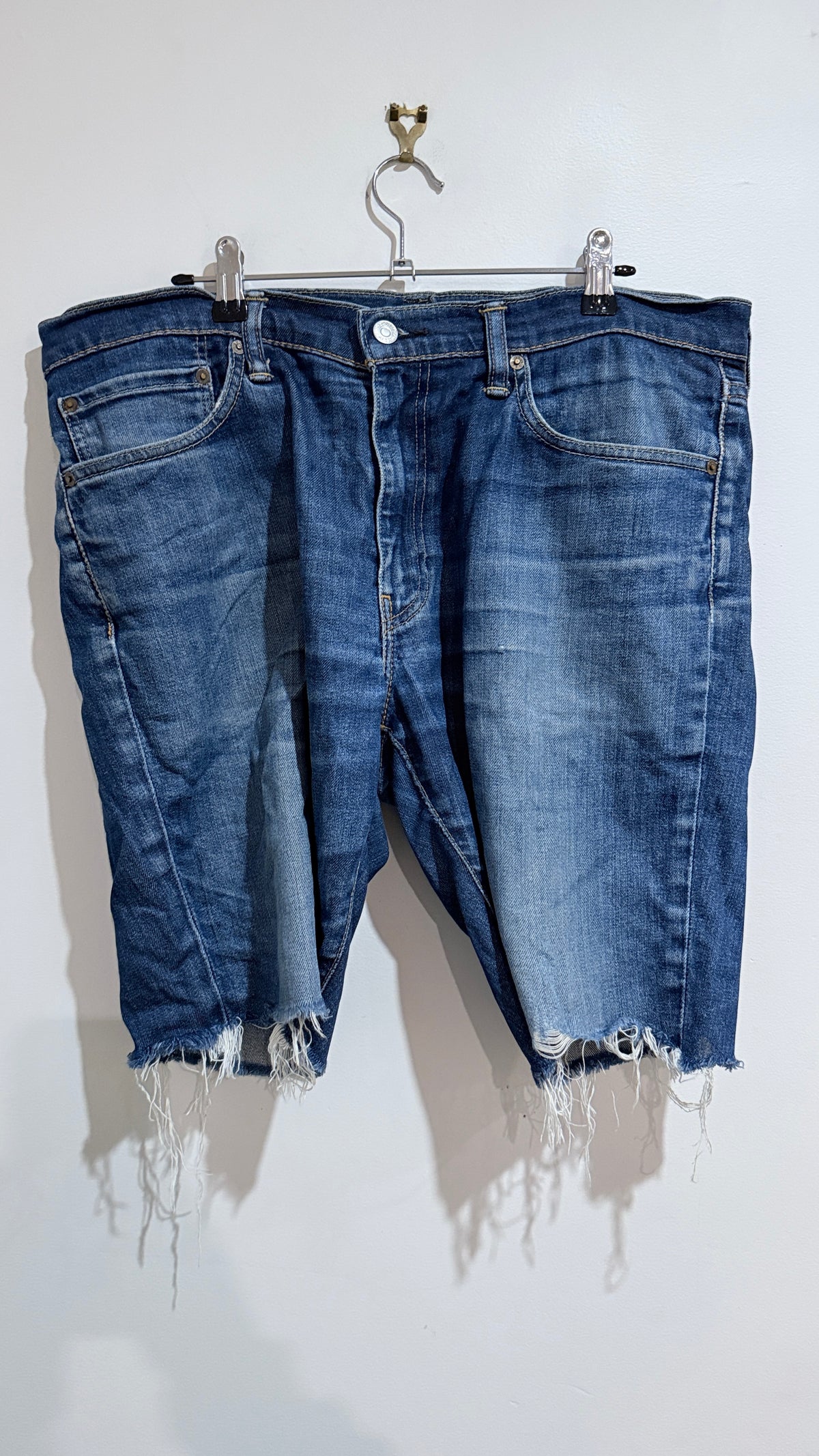 Levi's 511 Size 36 Distressed Cutoff Denim Shorts
