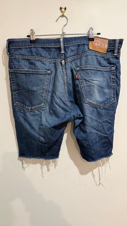 Levi's 511 Size 36 Distressed Cutoff Denim Shorts