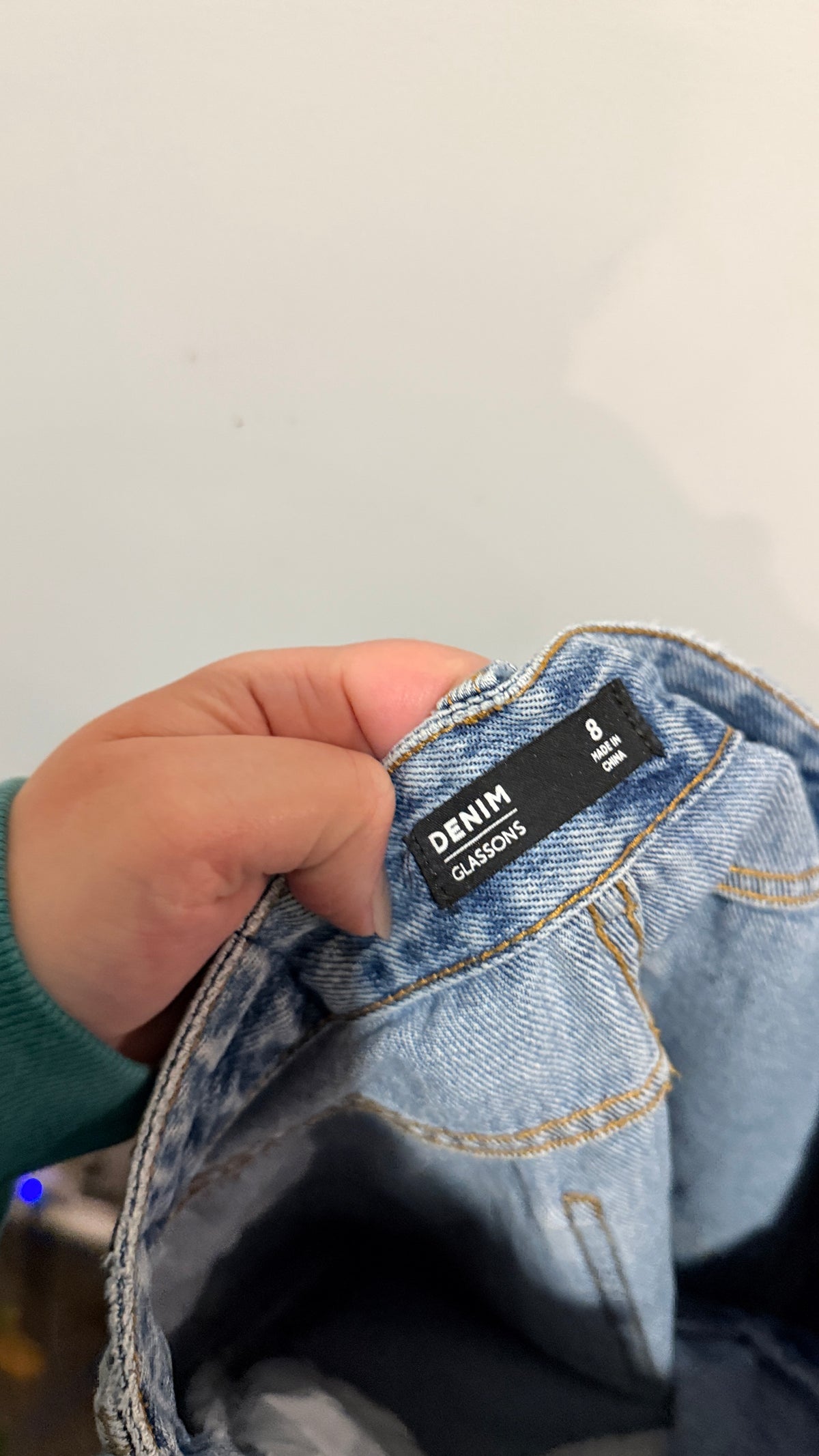 Glassons Size 8 Raw Hem Straight Leg Jeans