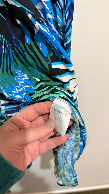Patterson Size 16 Tropical Palm Print Top