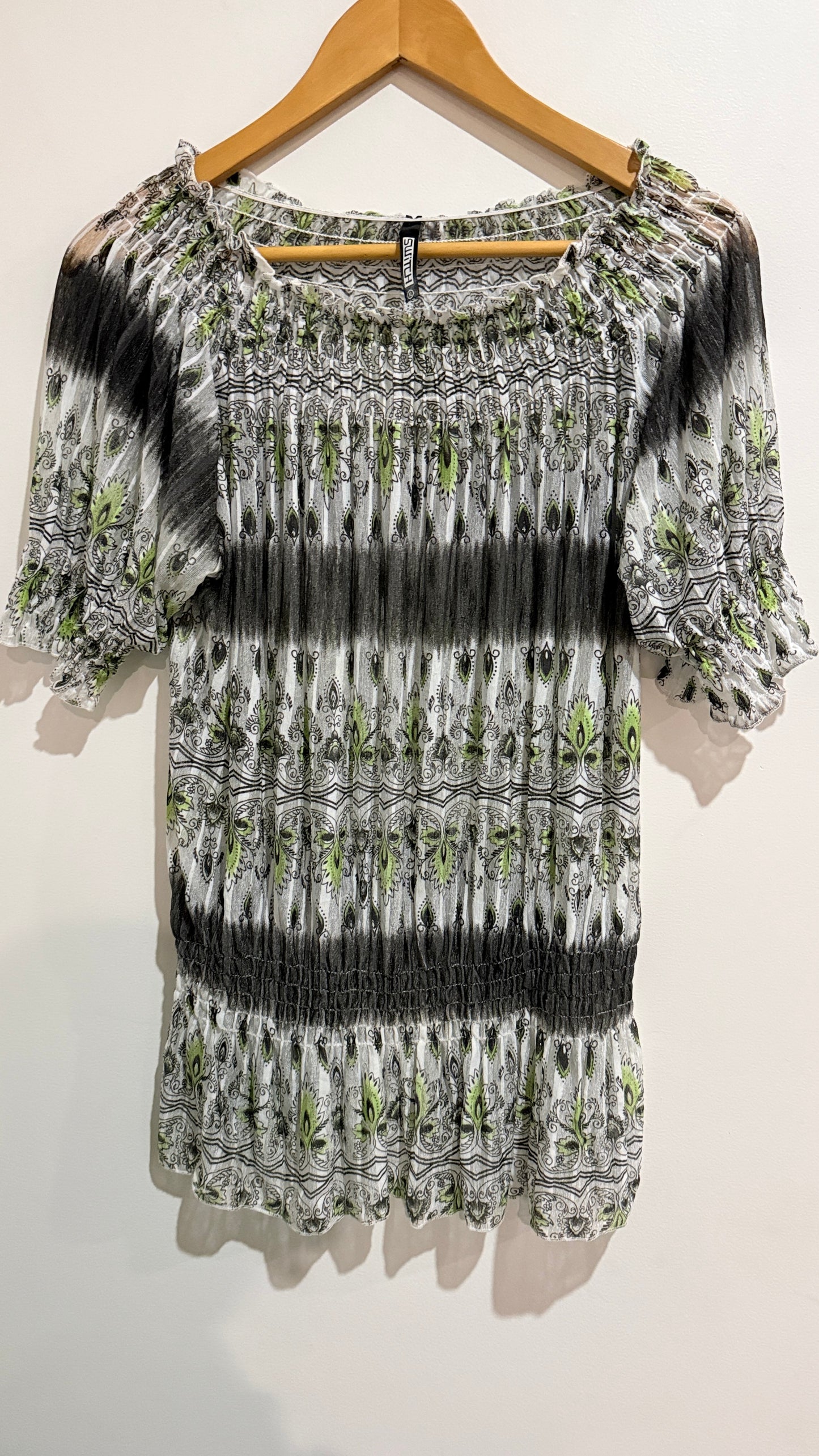 Switch Size XL Ombre Paisley Peasant Top