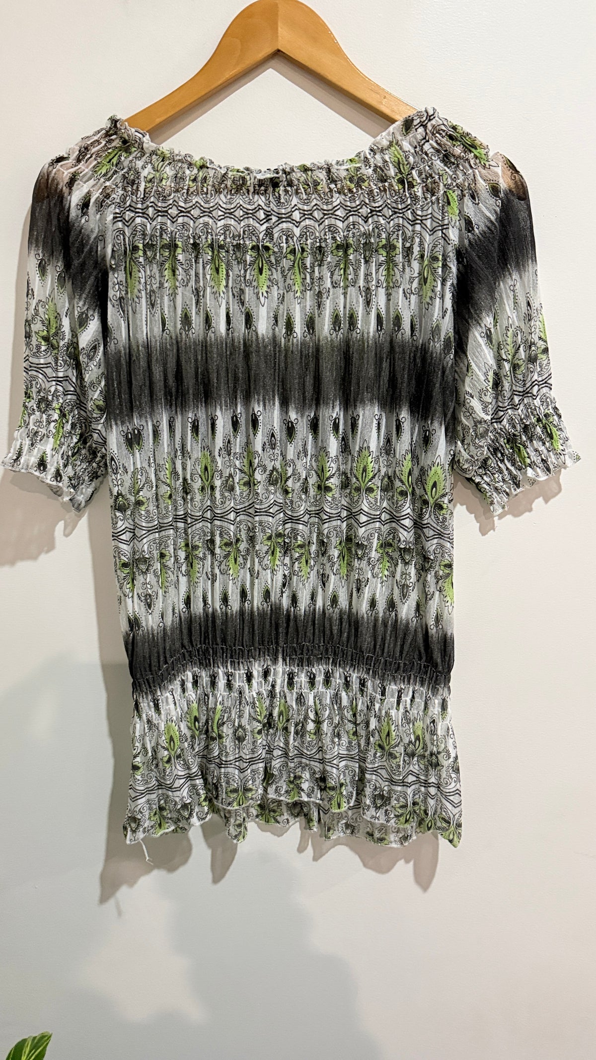 Switch Size XL Ombre Paisley Peasant Top
