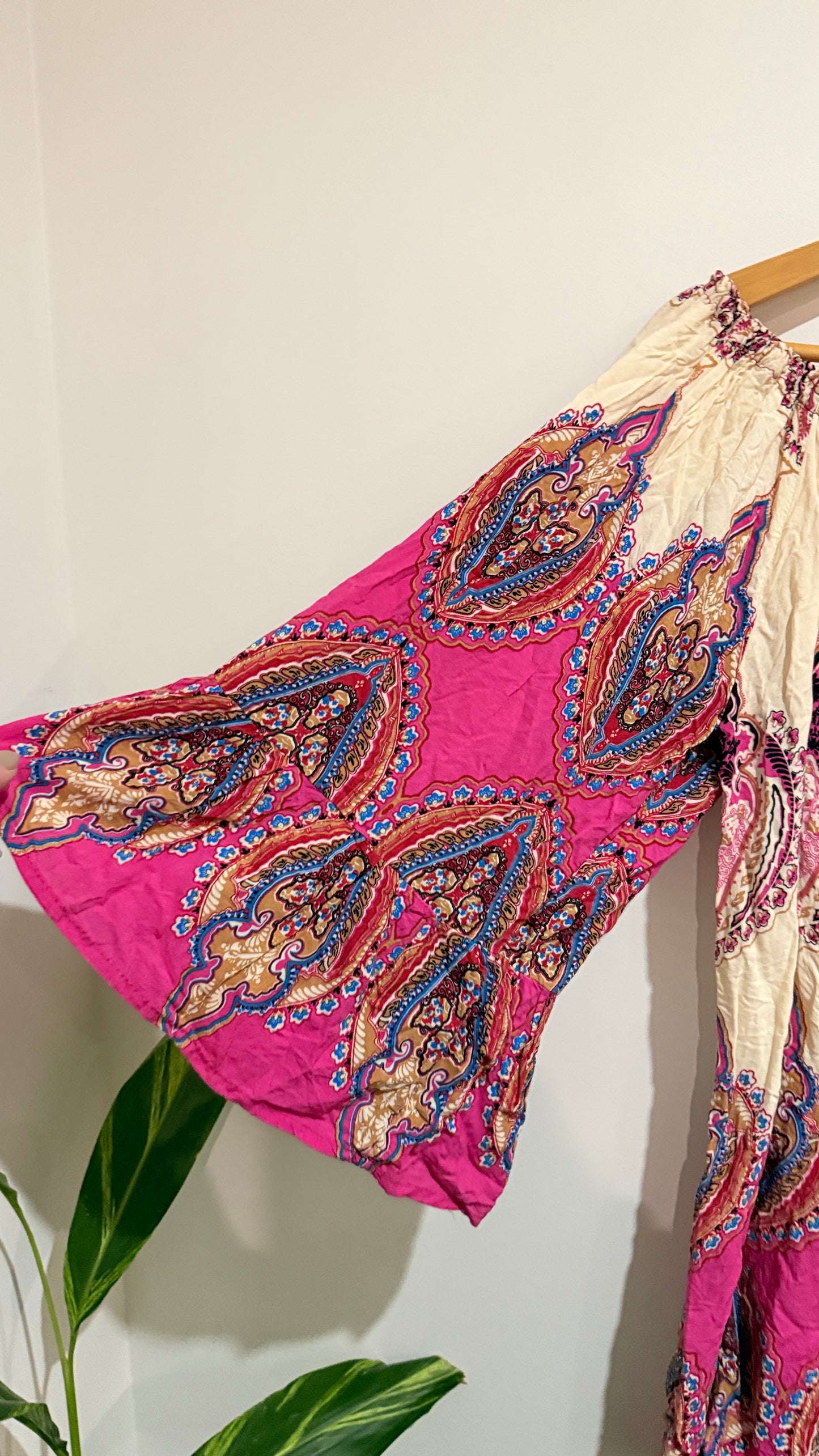 W&P Fashion Boho Paisley Print Tunic Top - 53cm u/arm