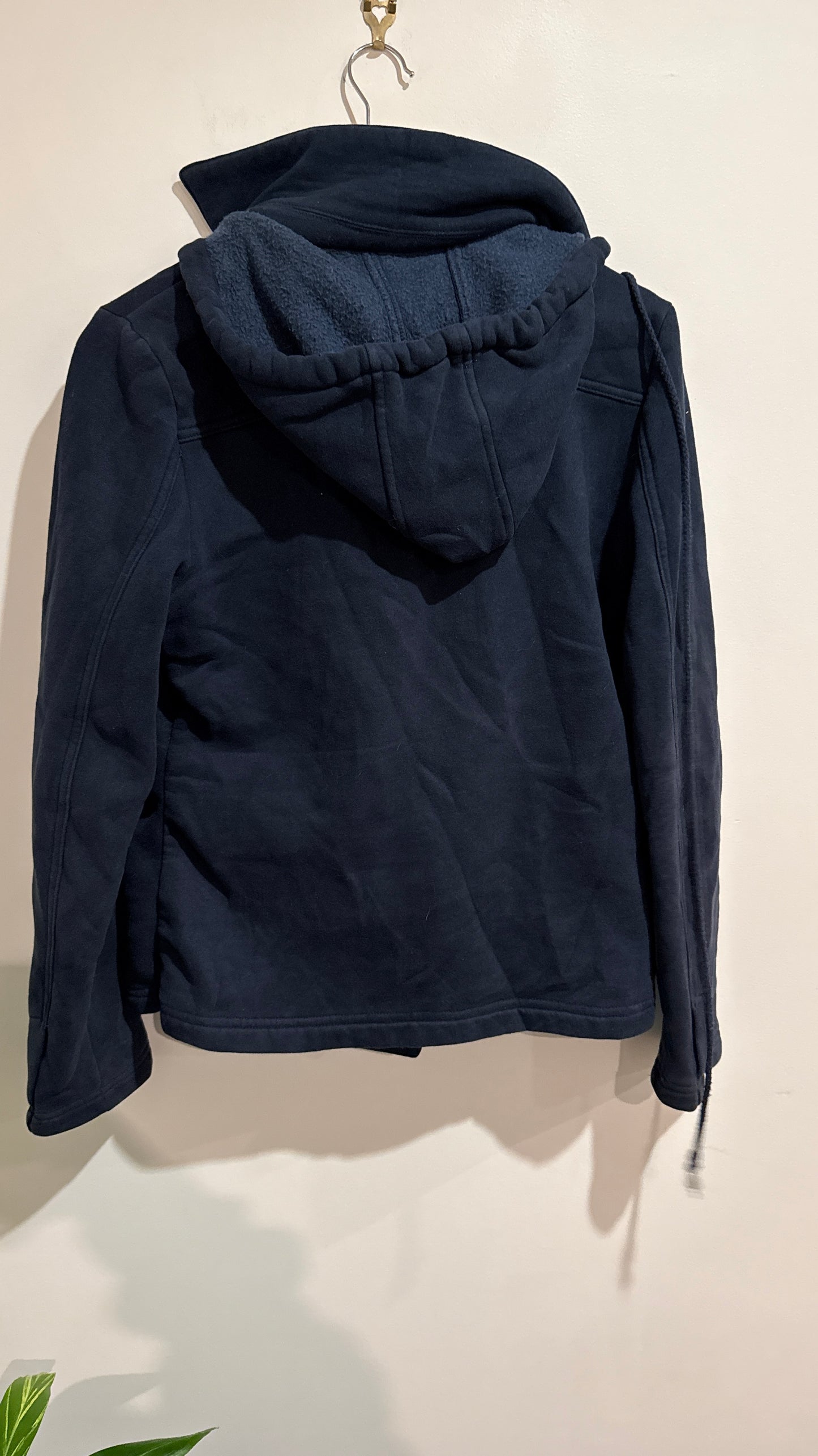 Pagani Size S Navy Fleece Hooded Pea Coat