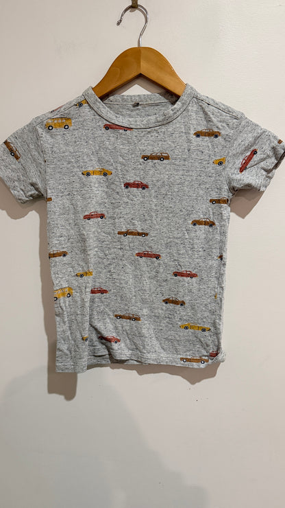 Anko Boys Size 6 Vintage Car Print Tee