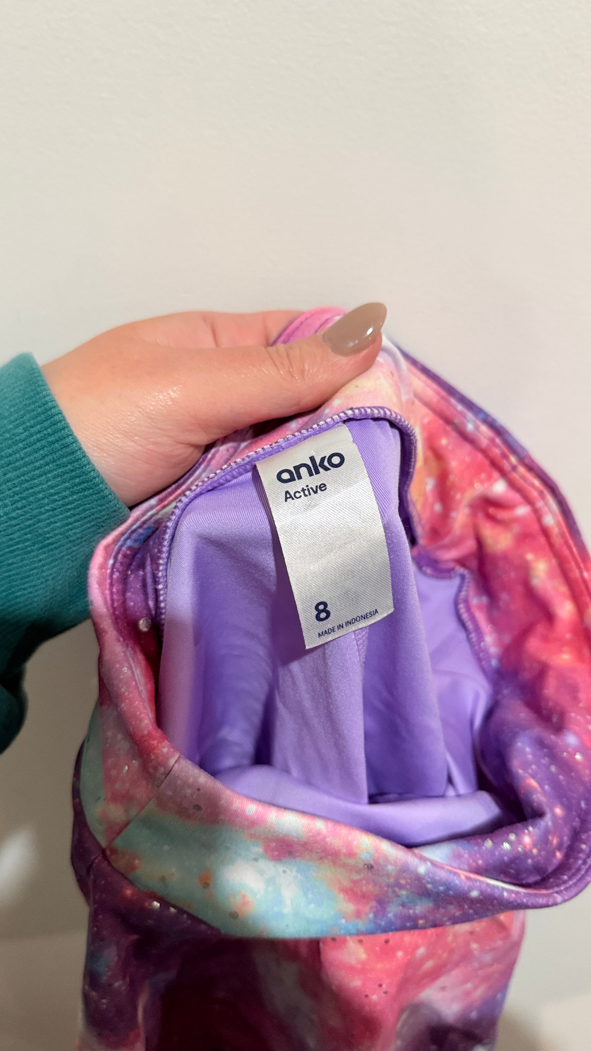 Anko Active Kids Size 8 Galaxy Print Skater Skirt