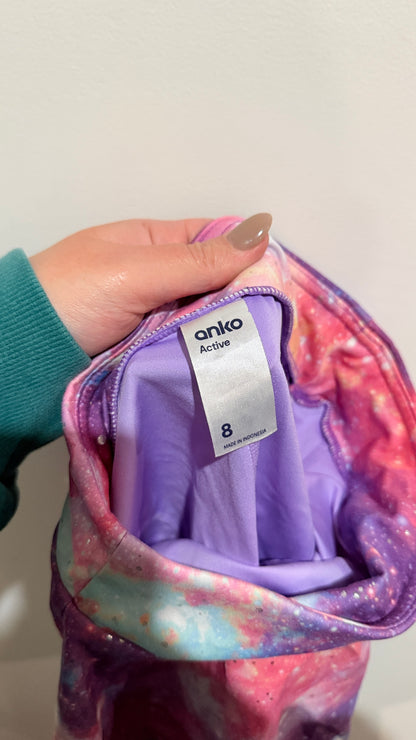 Anko Active Kids Size 8 Galaxy Print Skater Skirt