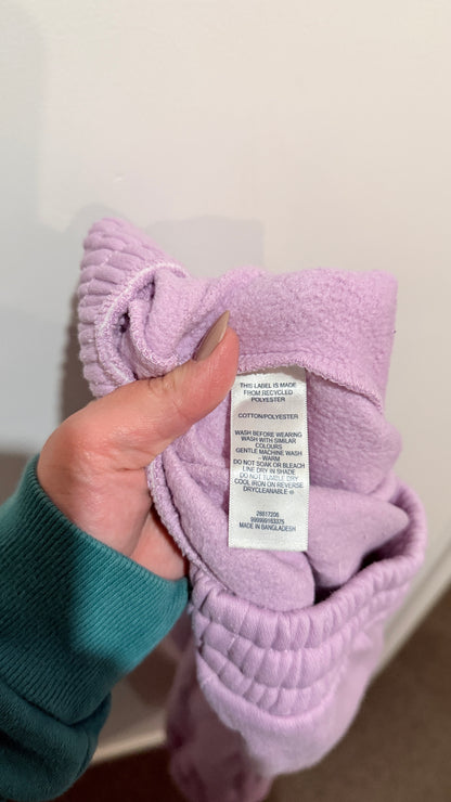 YO Size 12 Lilac Fleece Jogger Sweatpants