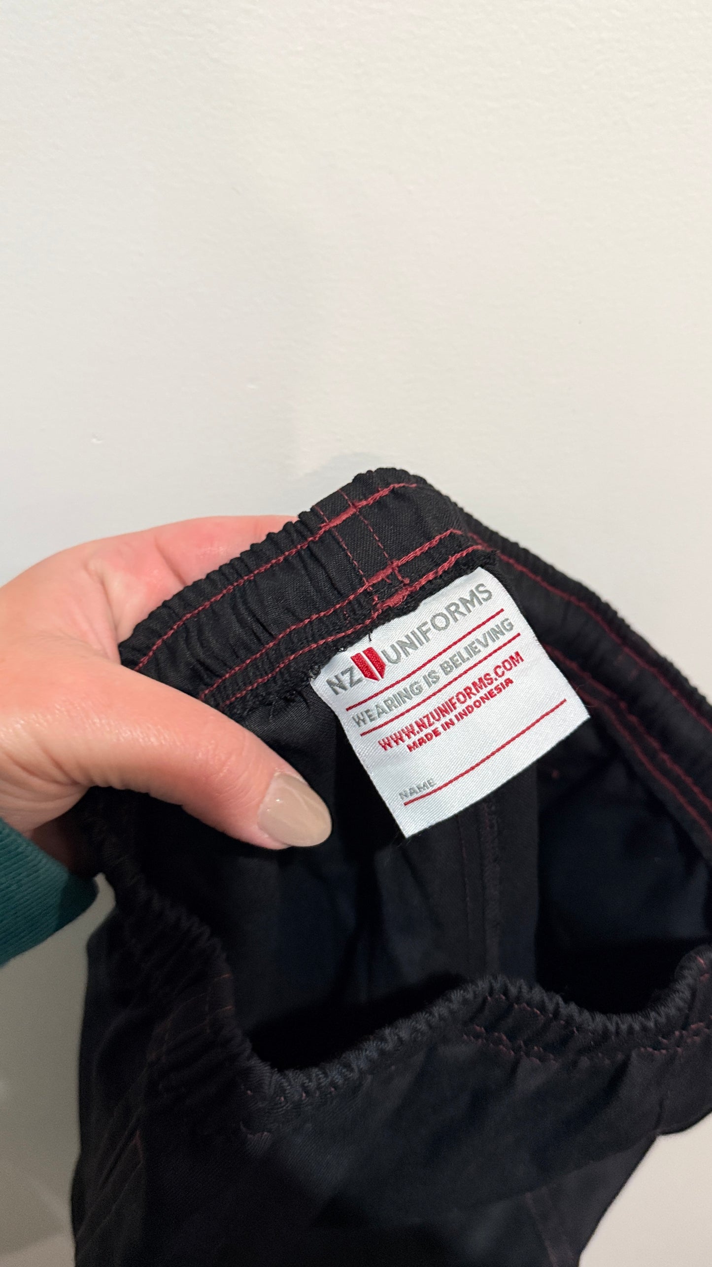 NZ Uniforms Black Cargo Shorts