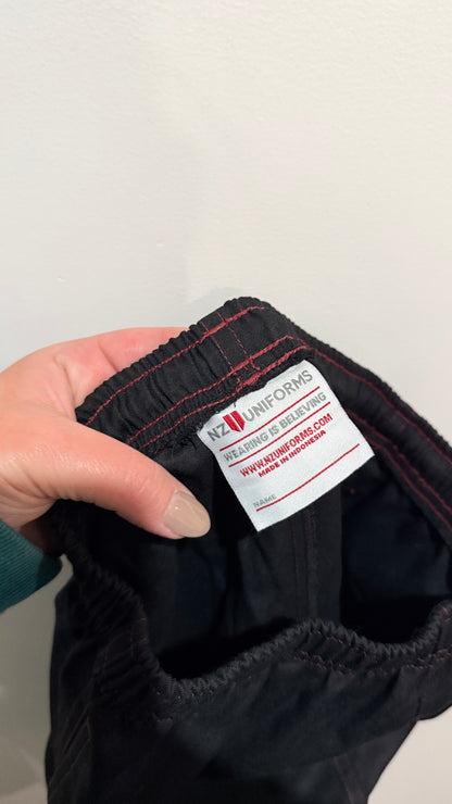 NZ Uniforms Black Cargo Shorts