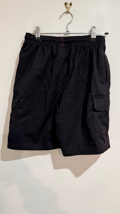 NZ Uniforms Black Cargo Shorts