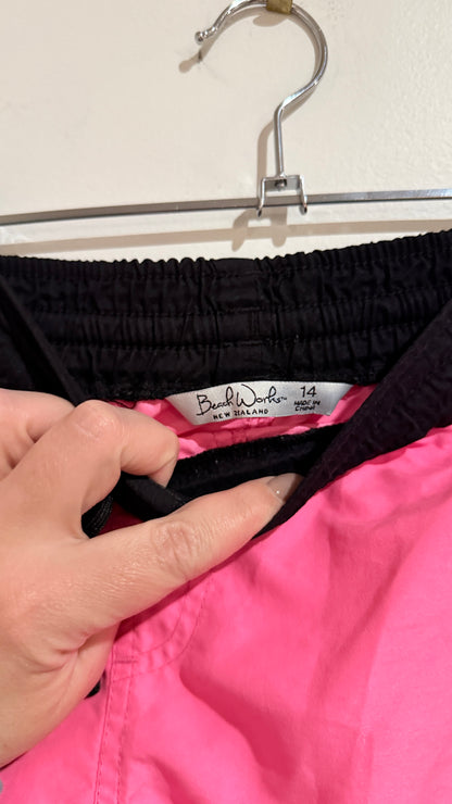 Beach Works Size 14 Pink Board Shorts