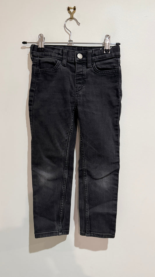 H&M Kids Size 5T Faded Black Skinny Jeans