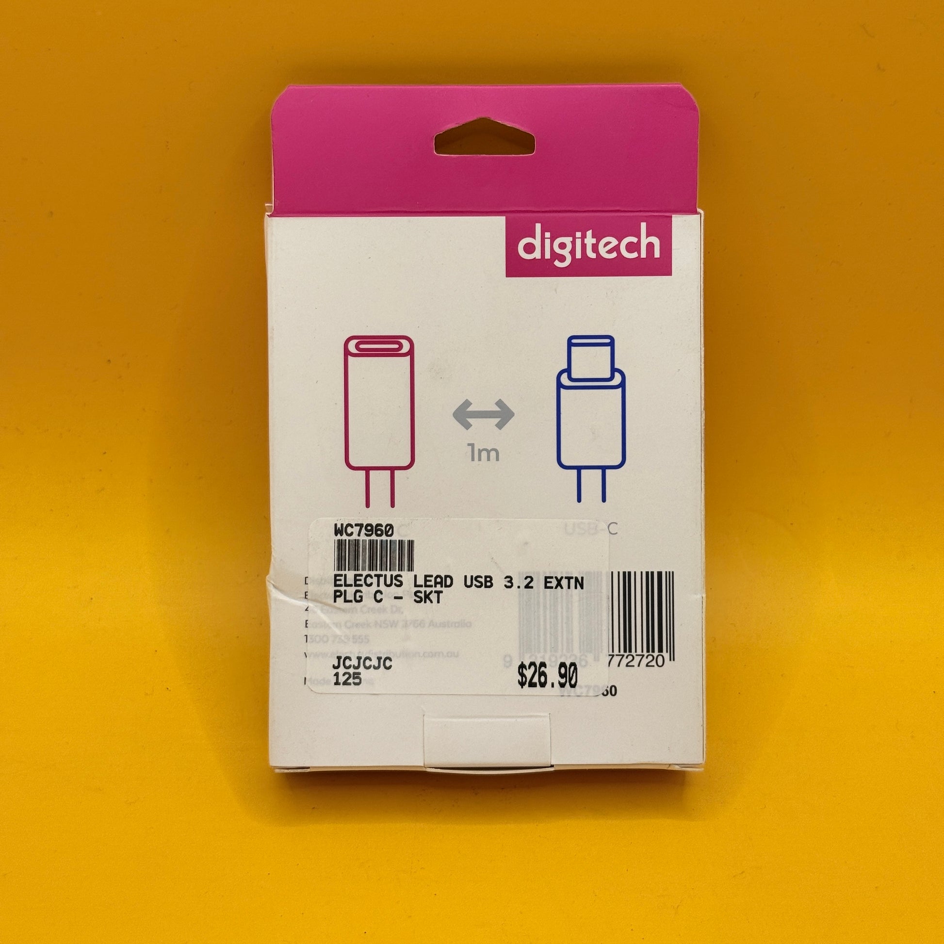 Digitech USB-C Extension Cable USB 3.2 1m