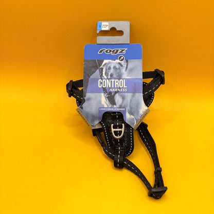 Rogz Utility Control Dog Harness Black Size Small