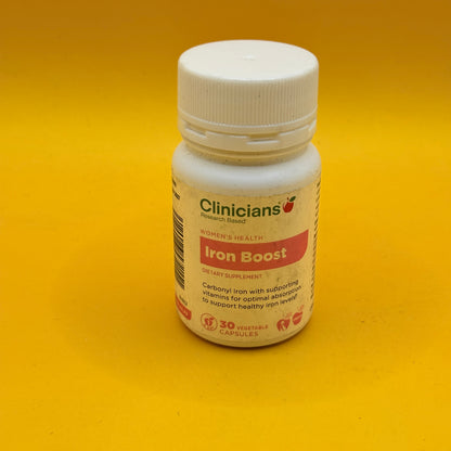 Clinicians Women's Health Iron Boost 30 Vegetable Capsules