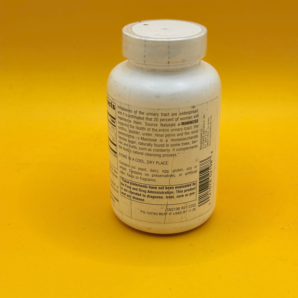 Source Naturals D-Mannose 500mg 60 Capsules