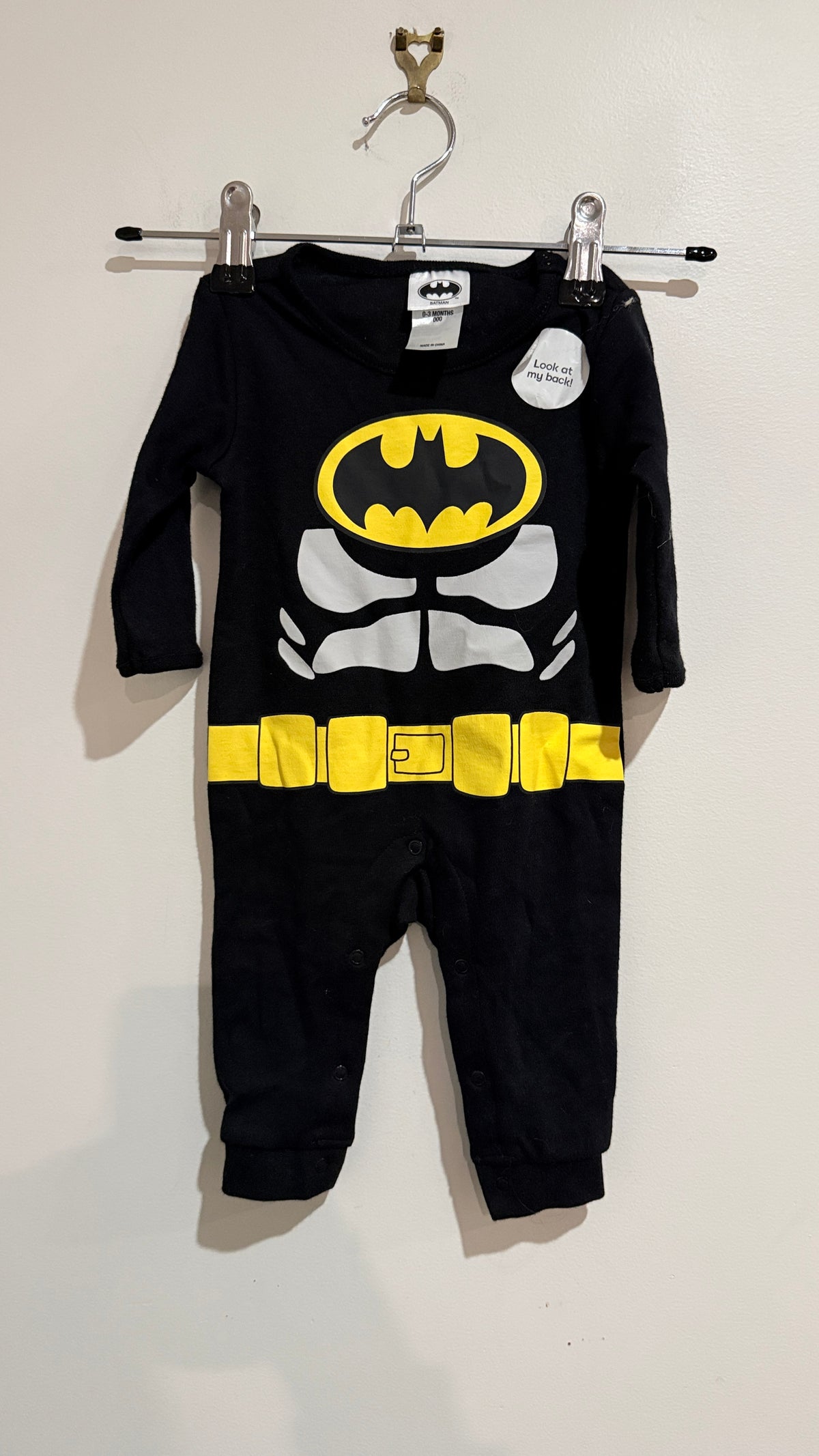 Batman Character Baby Romper Size 0–3 Months