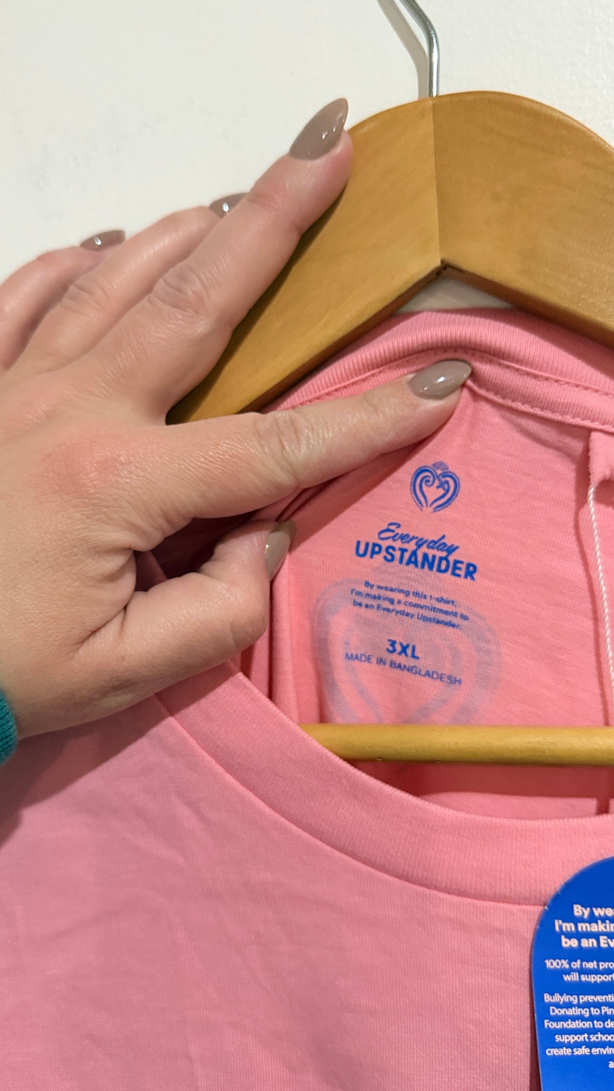 Cotton On Everyday Upstander Pink T-Shirt Size 3XL