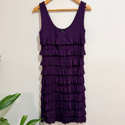 Scope Purple Tiered Ruffle Dress Size 12