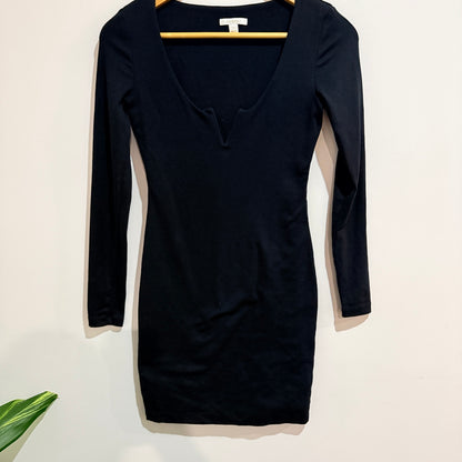 Kookai Black Long Sleeve Mini Dress Size 2