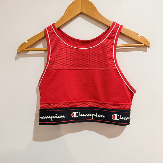 Champion Red Mesh Panel Sports Bra Size M