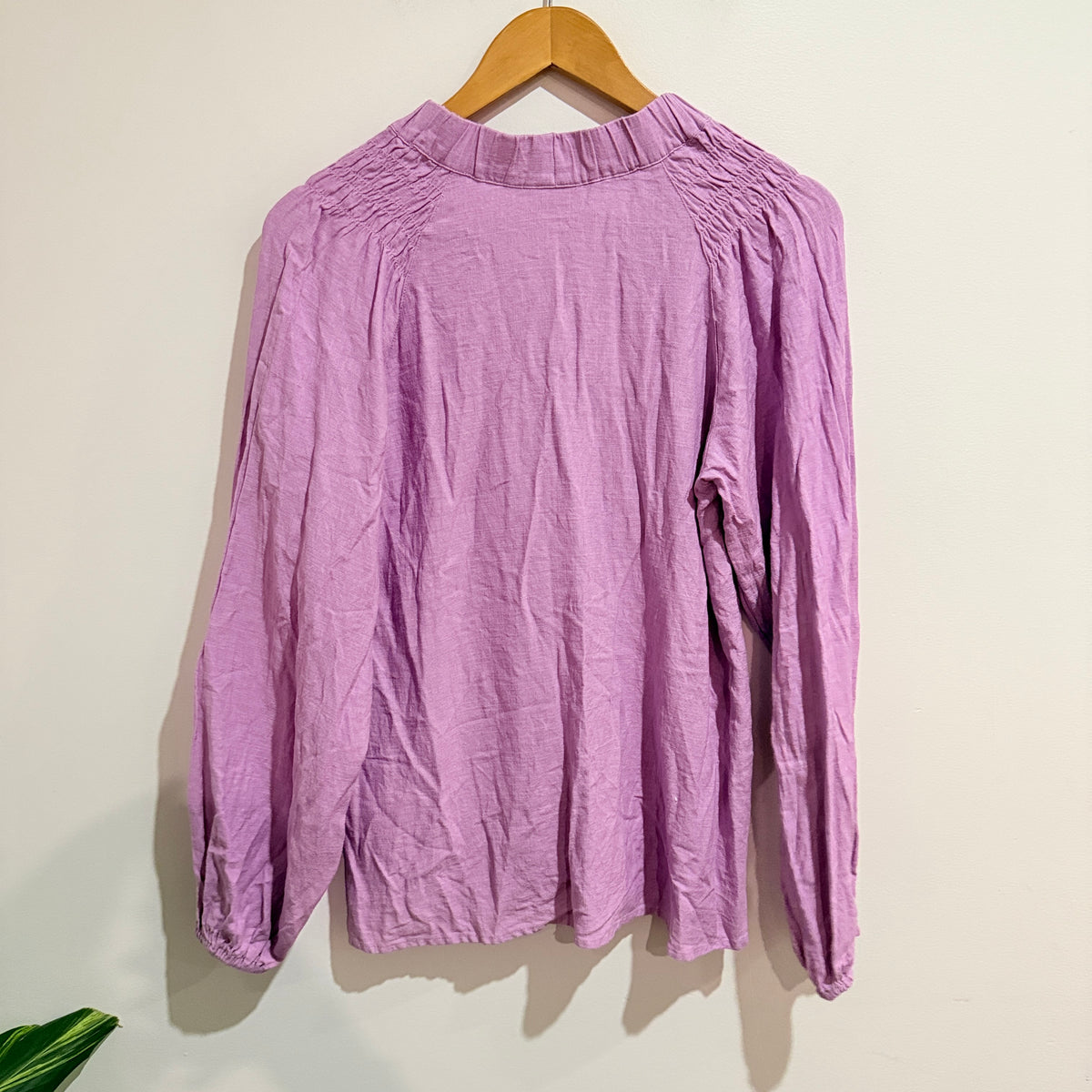 Jeanswest Lilac Button Front Blouse Size 8
