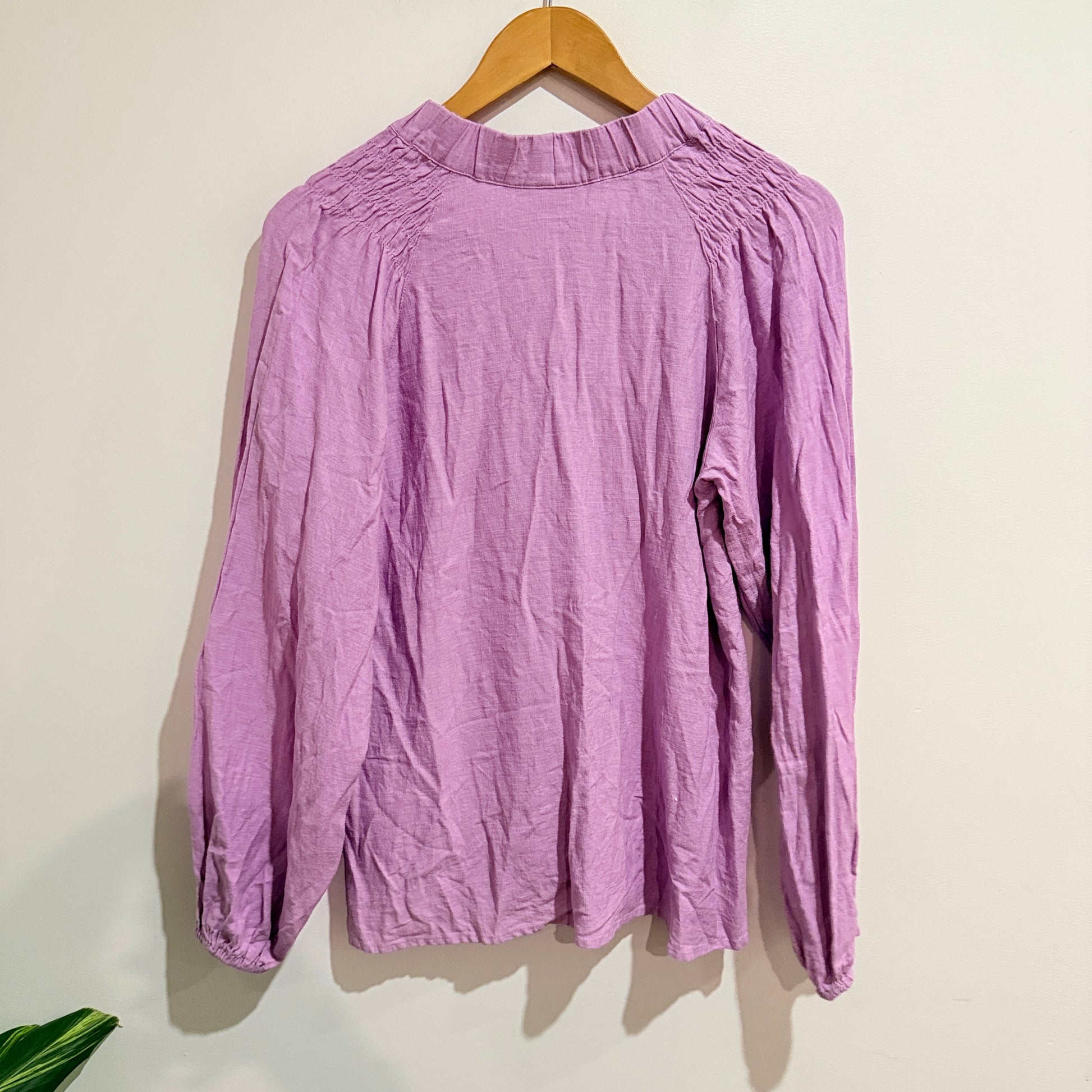 Jeanswest Lilac Button Front Blouse Size 8