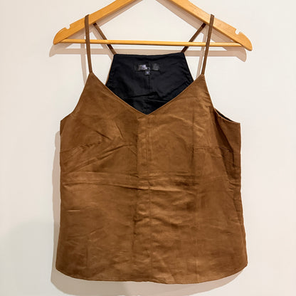 Urban Precinct Tan Faux Suede Cami Top Size 12