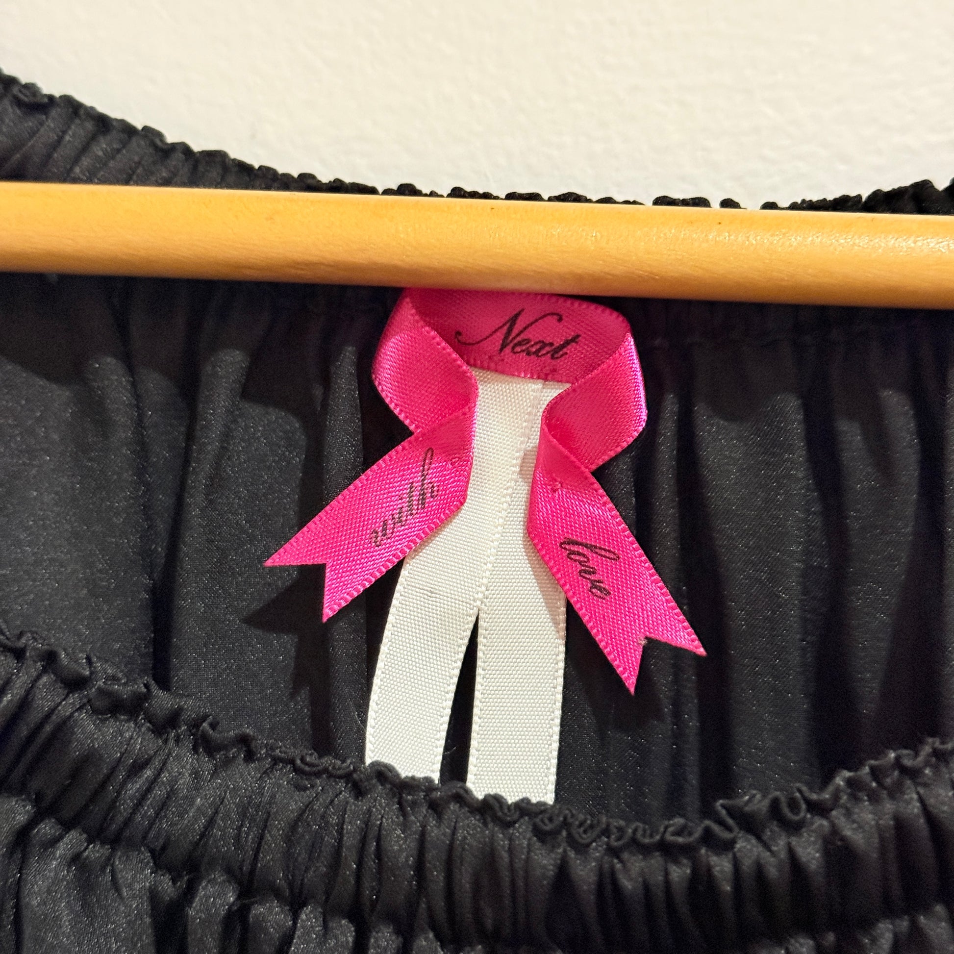 Next Black Satin Blouson Top Size 12