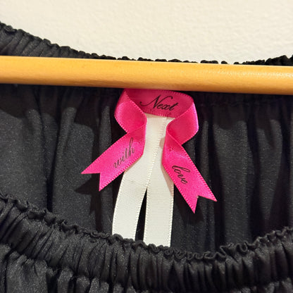 Next Black Satin Blouson Top Size 12