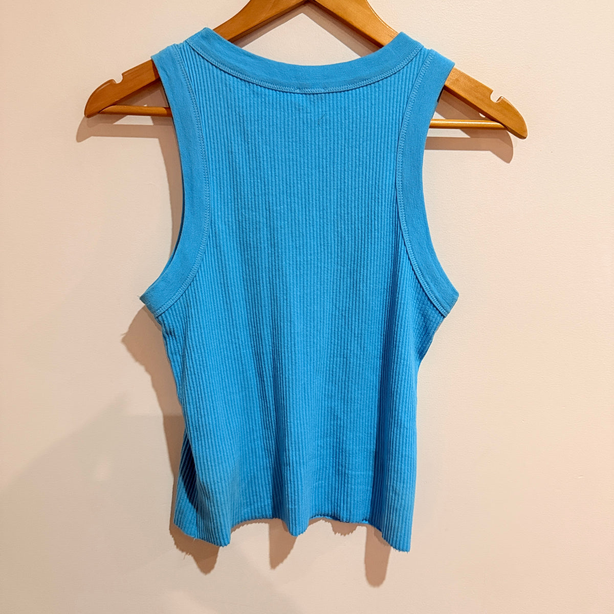 Cotton On Blue Ribbed Sleeveless Top Size M