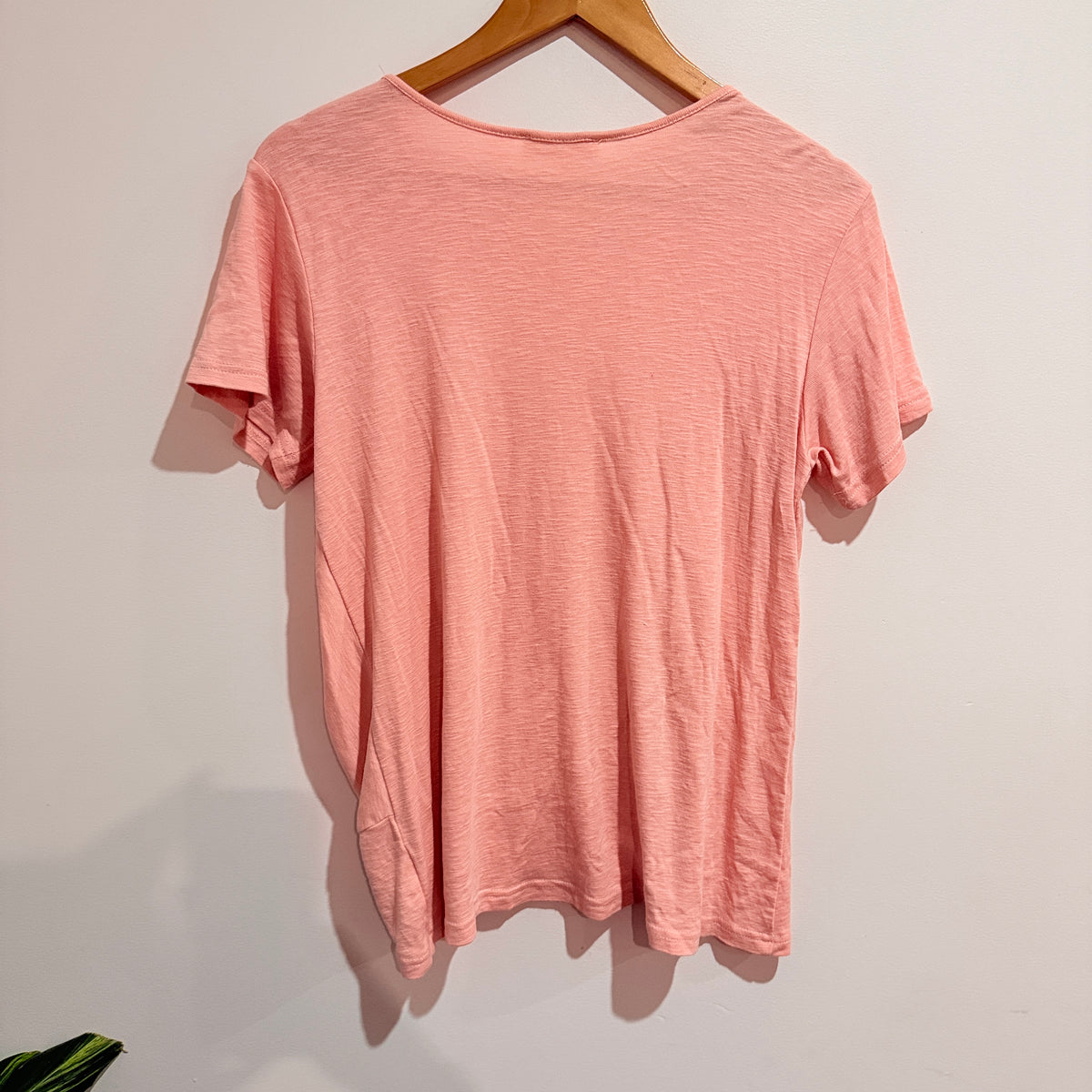 Betty Basics Pink Twist Front T-Shirt Size S