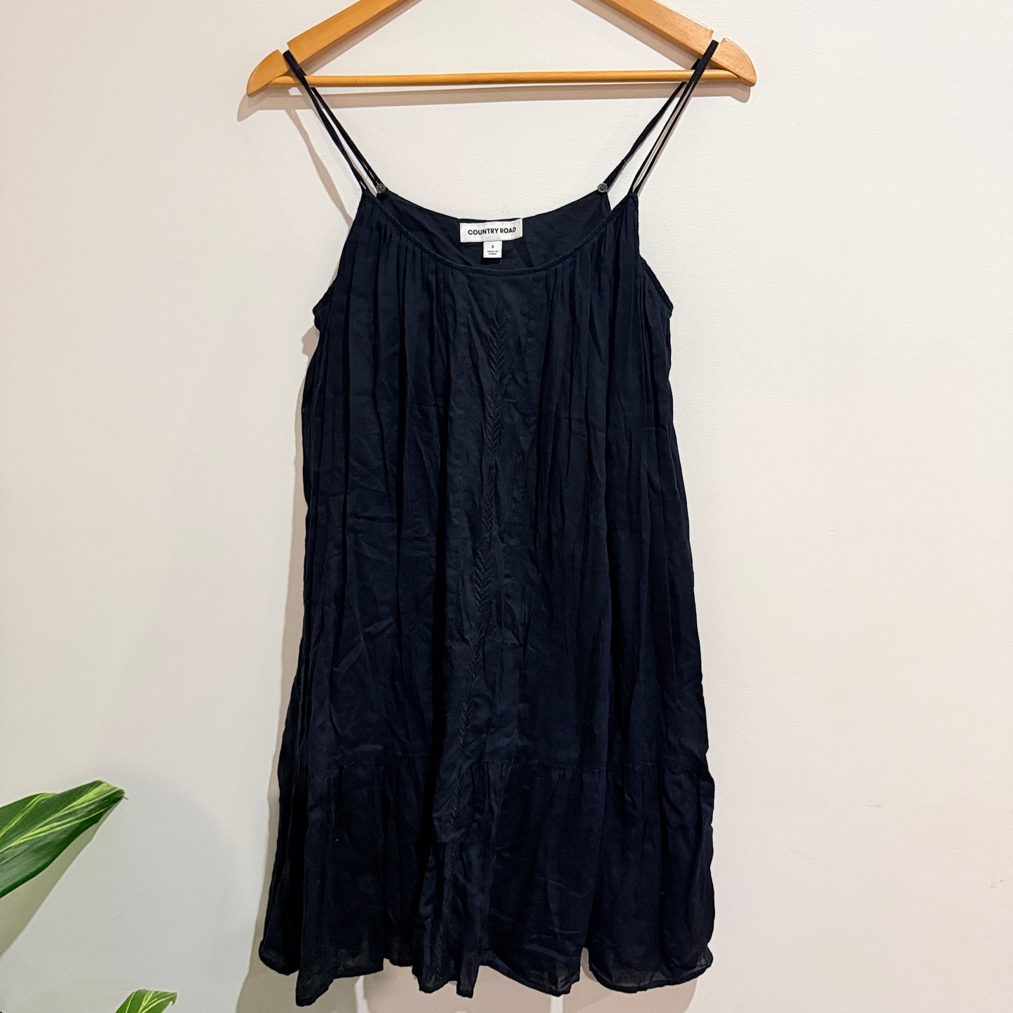 Country Road Navy Tiered Cami Dress Size S