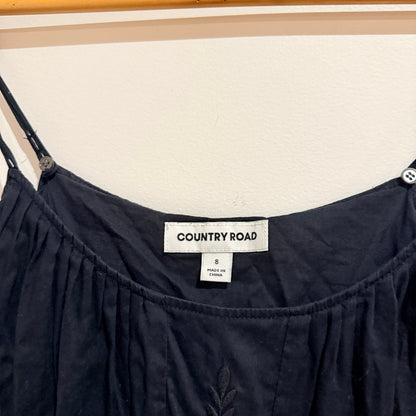 Country Road Navy Tiered Cami Dress Size S