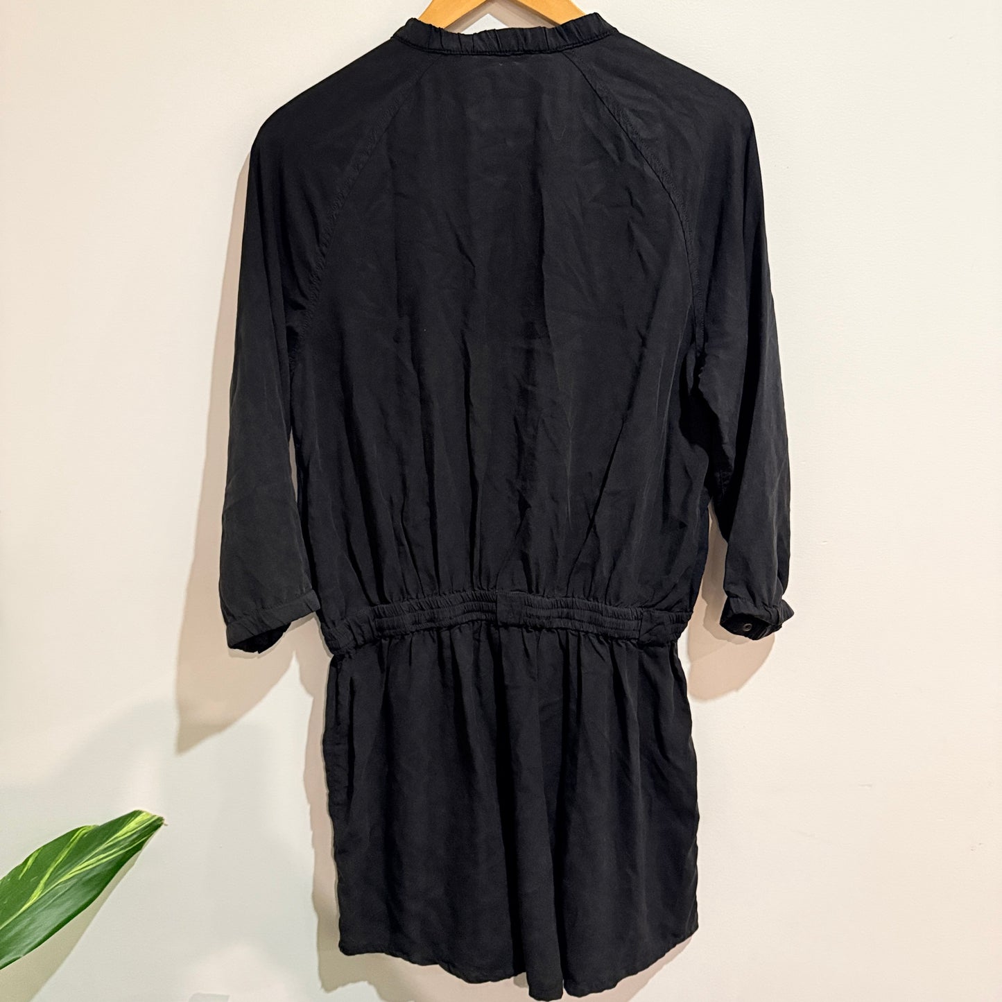Country Road Black Zip Front Playsuit Size 10