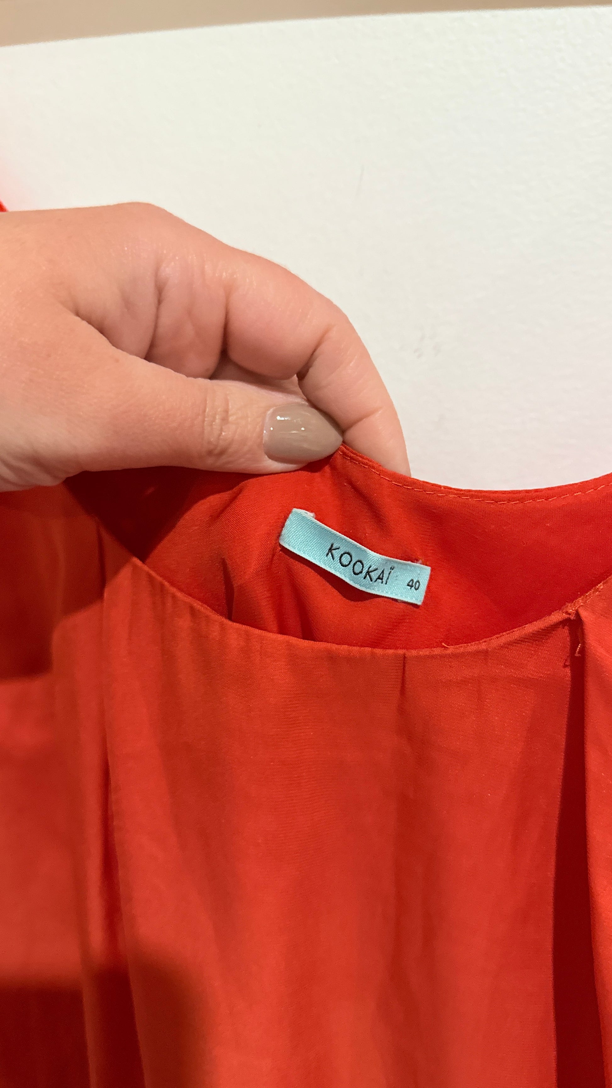 Kookai Red Sleeveless Top Size 40
