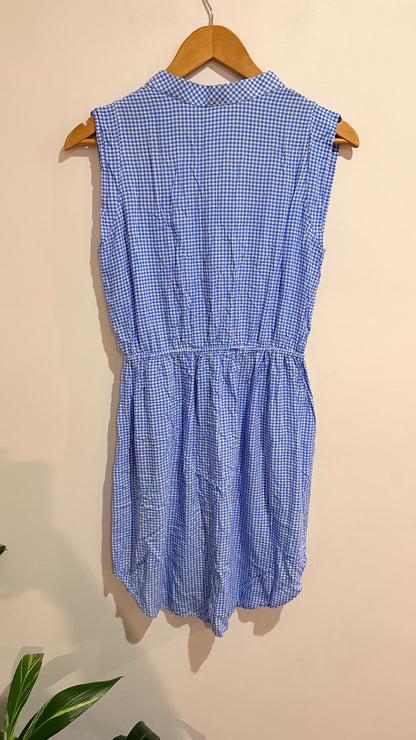 Evolve Designs Blue Gingham Playsuit Size M