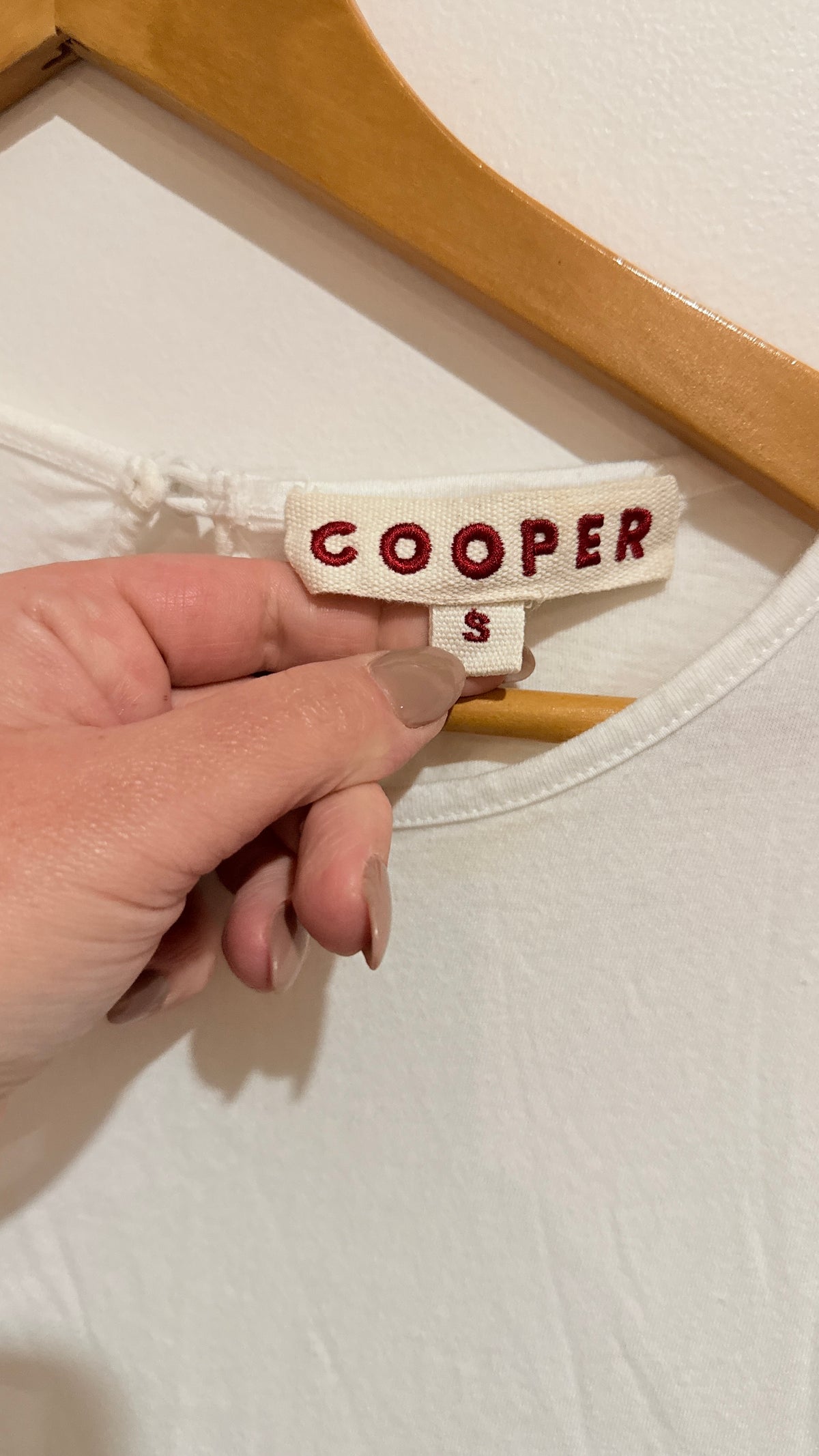 Cooper by Trelise Cooper White Frill Hem Top Size S