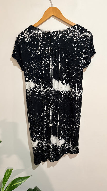 Alice McCall Black & White Splatter Print Dress Size 10
