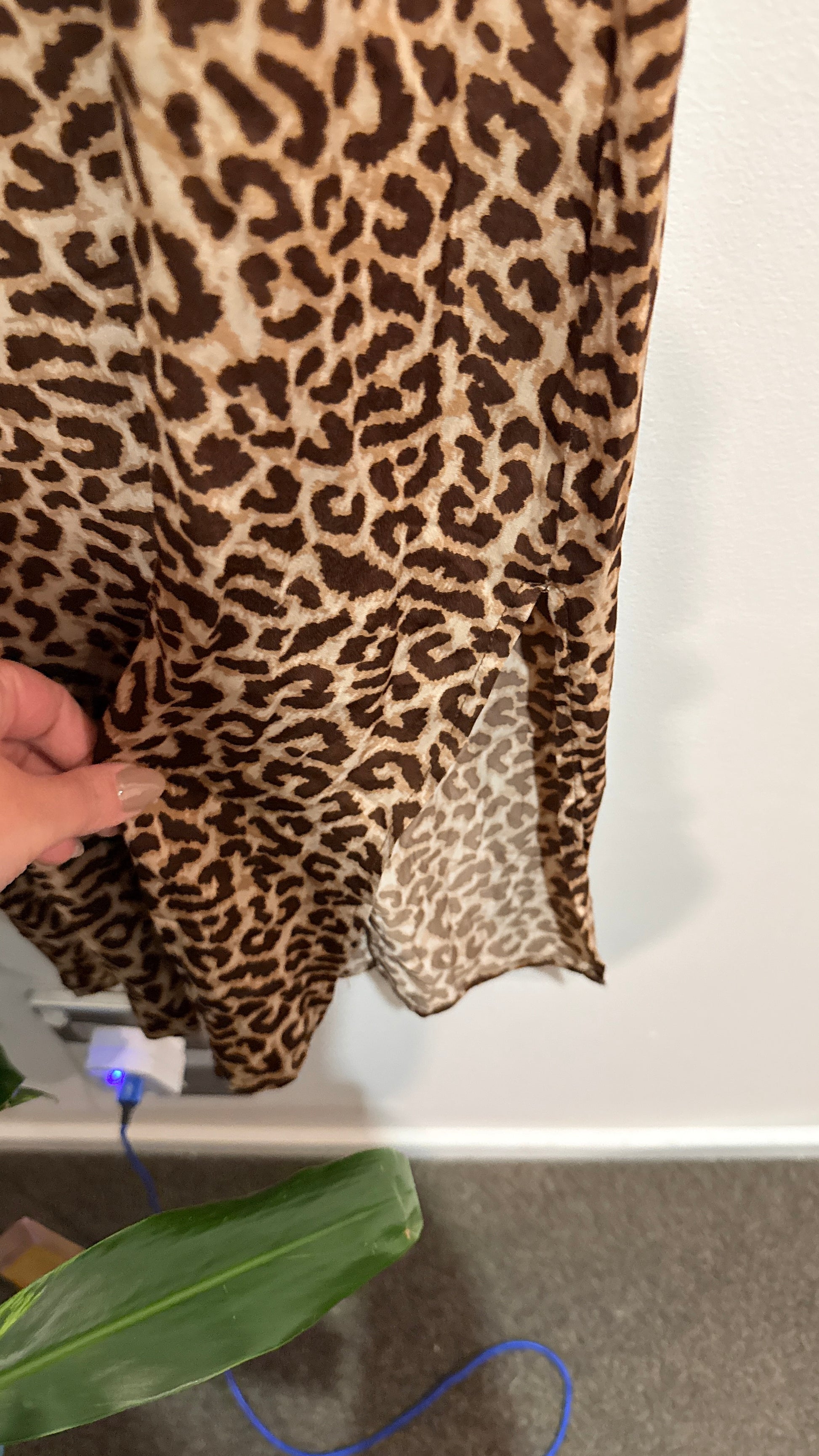 Cotton On Leopard Print Cami Slip Dress Size S