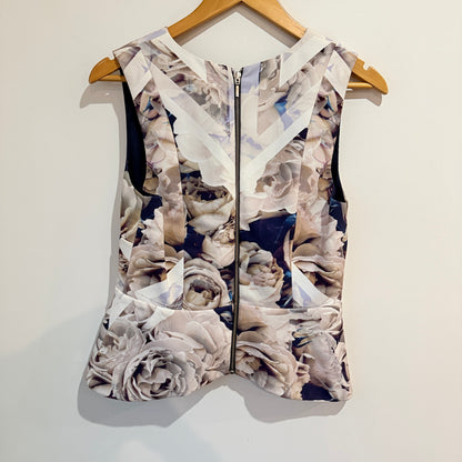 Sheike Floral Peplum Top Size 12