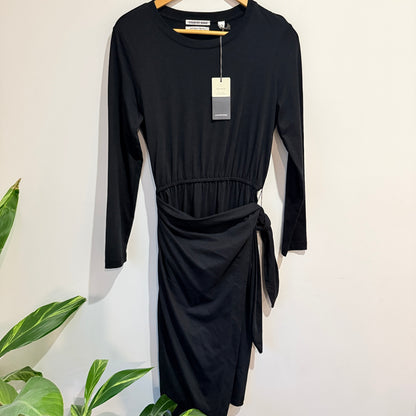 Country Road Black Tie-Front Dress Size S