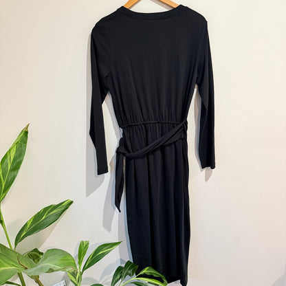 Country Road Black Tie-Front Dress Size S