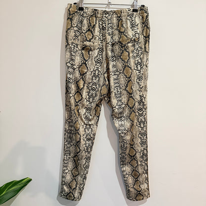 Charlo Snake Print Drawstring Pants Size 10