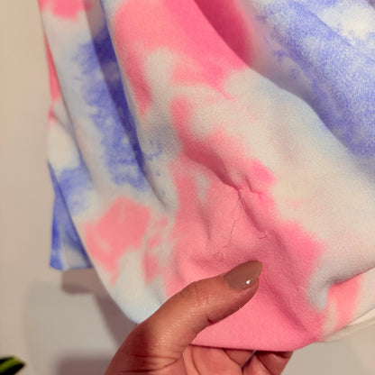 Charlo Tie Dye Meow Ruched Skirt Size 10