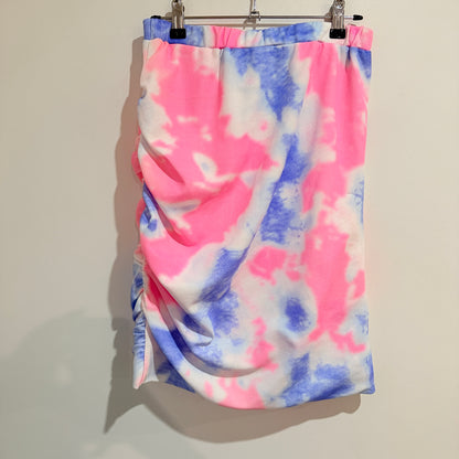 Charlo Tie Dye Meow Ruched Skirt Size 10