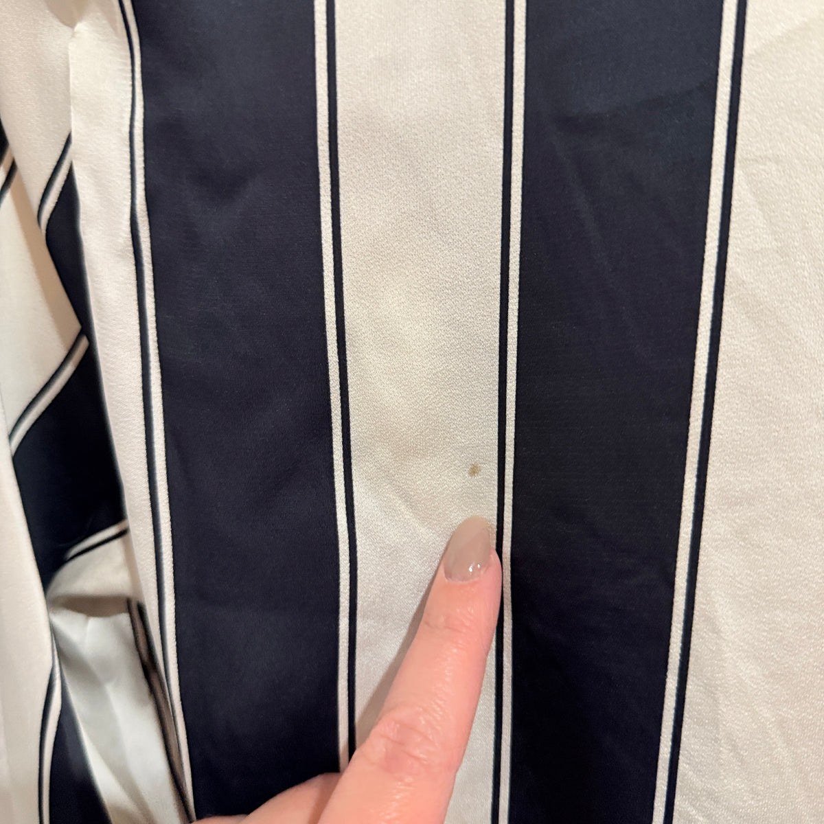 H&M Black and White Striped Wrap Playsuit Size S