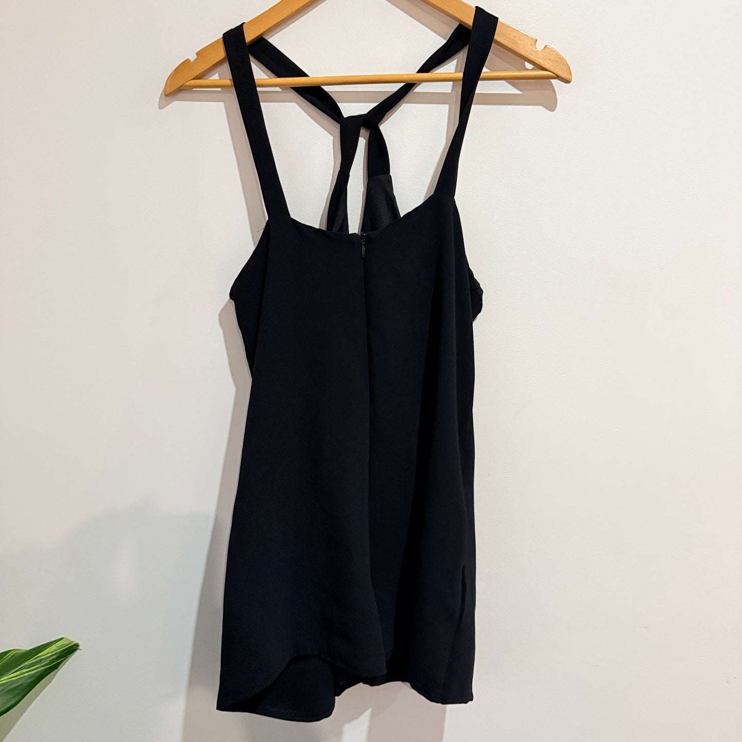 Glassons Black Strappy Playsuit Size 10